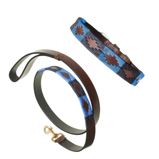Hundehalsband und Leine Set - Azules