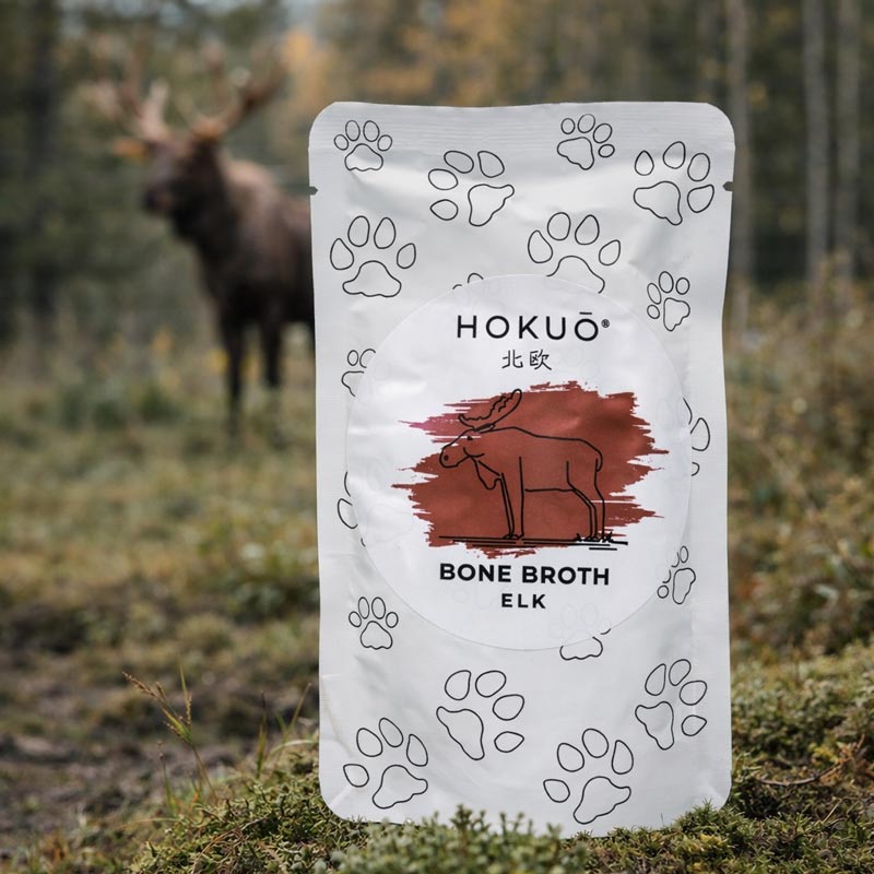Elch-Knochenbrühe für Katzen & Hunde