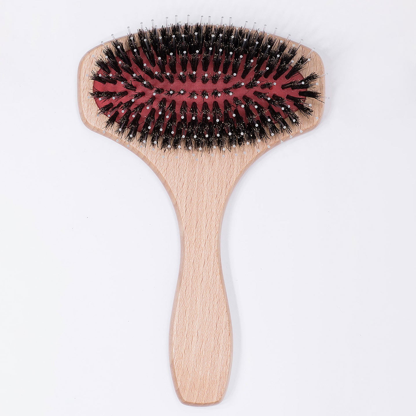 Hundebürste Shinrai mit Naturborsten und Nylonstiften – ideal für empfindliche Hundehaut